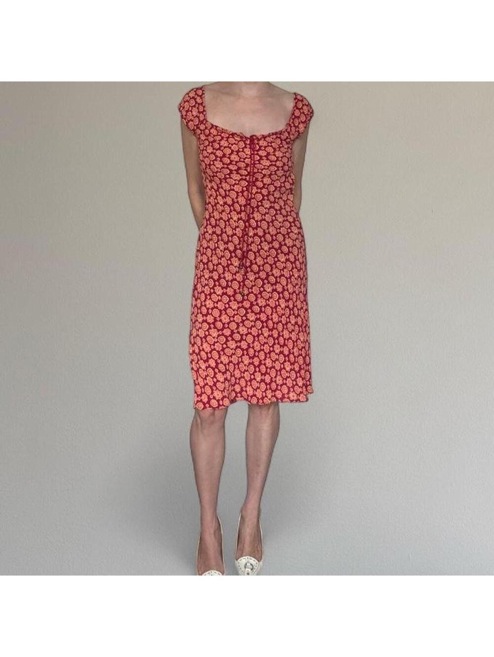 Vintage 1990s floral midi dress